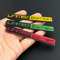 3D Aluminum LIMITED EDITION Emblem Badge Sticker Decal | Universal Car Accessory