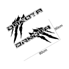 Claw Style Truck Bed Side Decal | Universal Pickup Body Vinyl Graphic