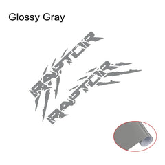 Claw Style Truck Bed Side Decal for Ford F-150 / Ranger Raptor | Pickup Vinyl Graphics 2-Pack