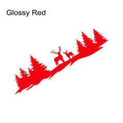 Hunting Deer & Trees Tailgate Decal | 4x4 Off-Road Vinyl Sticker for Pickup Trucks & SUVs