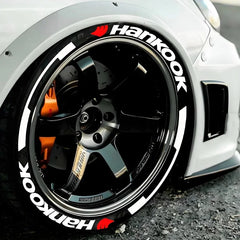 4x OLPAY 3D Waterproof Brand Tire Letter Sticker | Racing Wheel
