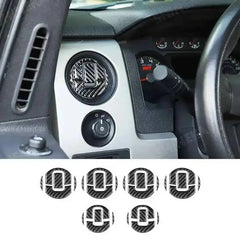 Carbon Fiber Grain Interior Decoration Cover Stickers for Ford F-150 | SHINEKA Color Change Kit