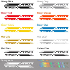 Trunk Side Stripe Decal for Nissan Titan Pro-4X | Pickup Truck Vinyl Graphic