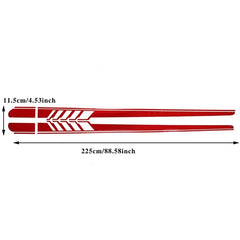 Racing Side Mirror Stripe Decal | 2-Piece Universal Non-Fading Vinyl Sticker for Cars & Trucks