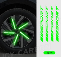 4pc Sport Racing DIY Stripe Wheel Rim Sticker | VACOMUL 7-Color