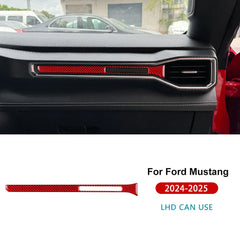 Real Soft Carbon Fiber Interior Trim for Ford Mustang GT / Dark Horse / EcoBoost (2024-2025)