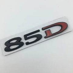 For Tesla MODEL 3 S X Y 75D 85D 90D 100D Rear Boot Trunk Tailgate Emblem Badge Sticker 3D Metal Car Styling Accessories