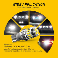 AUXITO W16W T15 T16 Canbus LED | 921 912 Error-Free 2-Pack