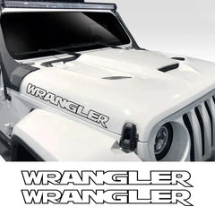 Jeep Wrangler Hood & Side Vinyl Decal – Motor Graphic Bonnet Sticker | JK, JL, TJ, Unlimited