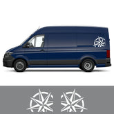 Adventure Style Waterproof Graphic Decal | Custom Vinyl Sticker for VW Crafter, Camper Van & More