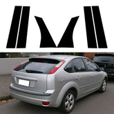 6Pcs for Ford Focus Sedan/Hatchback 2005 2006 2007 2008 2009 2010-2014 Car Door Window Trim Pillar Posts Decorative Cover Trim