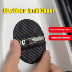 Door Lock Cover Anti-Rust Latch Protector Stickers for Ford Mustang / Bronco / Focus | 4-Piece