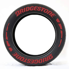 3D Rubber Permanent Tire Letter Sticker | Waterproof Wheel Decal