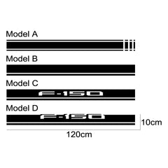 Hood Stripe Cover Decal for Ford F-150 / Raptor / Limited | Vinyl Truck Bonnet Sticker