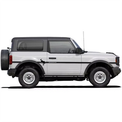 Matte Black Side Waistline Stripe Decal for Ford Bronco 2-Door (2021–2023) | Vinyl Body Line Overlay Pair