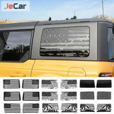 Rear Window Tint Decal Ornament for Ford Bronco (2021+) | PVC Privacy Sticker