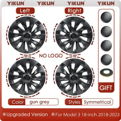19" Performance Replacement Wheel Hub Caps for Tesla Model Y (2020–2024) | 4-Piece Full Rim Cover