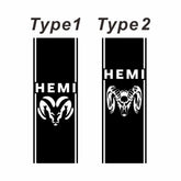 Dodge RAM Creative Stripe Graphic Decal Kit (2 Pcs) – Rear Body Vinyl Sticker | 1500, 2500, 3500, Rebel, Mopar | 2 Styles, 11 Colors