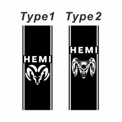 Dodge RAM Creative Stripe Graphic Decal Kit (2 Pcs) – Rear Body Vinyl Sticker | 1500, 2500, 3500, Rebel, Mopar | 2 Styles, 11 Colors