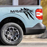 Ford Maverick Claw Style Pickup Bed Side Graphic Kit – Vinyl Decal (2 Pcs) | XLT, XL, V8 | 4 Sizes, 11 Finishes