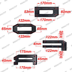 White Striped Incandescent 4 Letter for Modified Raptor Grill Aftermarket Grille For RANGER 2023 2024 T9 DIY Upgrade