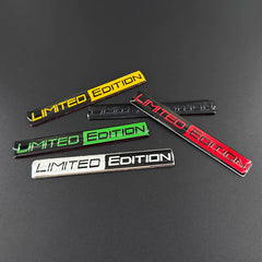 3D Aluminum LIMITED EDITION Emblem Badge Sticker Decal | Universal Car Accessory