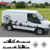 Camper Van / Motorhome Door Graphic Decal for Ford Transit MK6 / MK7 / MK8 | Full-Coverage Vinyl