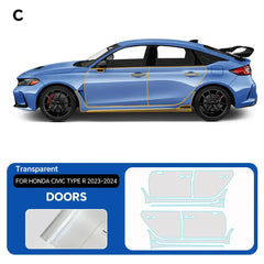 Precut PPF for Honda Civic Type R (2023–2024) | TPU Paint Protection Film Clear Bra