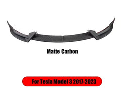 Front Bumper Front Lip Front Shovel kit Compatible for Tesla Model 3 2017-2023 & Model Y 2017-2024,Body Spoiler Splitter kit