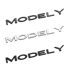 Original 3D ABS Letters Logo For Tesla MODEL 3 Y Car Rear Tailgate Trunk Emblem Badge Decal Stickers Auto Styling Accessories