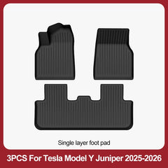 For Tesla New Model Y Juniper Premium/Performance 2025+ TPE Floor Mats Luggage Mat Wear-resistant Foot Pads ModelY Trunk Mats