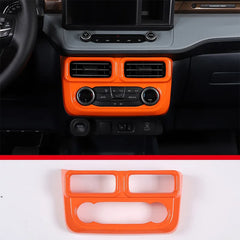 ABS Center Control Panel & Steering Wheel Decoration Trim for Ford Maverick (2022) | Orange / Color Options