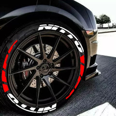 NITTO 3D Waterproof Tire Wheel Lettering Sticker | OLPAY Personalized