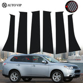 Carbon Fiber Window Pillar Post Trim Cover for Mitsubishi Outlander | Door Column Sticker
