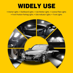 AUXITO T10 W5W Ultra-Bright Canbus LED | 194 168 WY5W 2–4 Pack