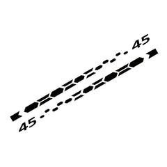 GTI Clubsport 45 Style Door Side Skirt Stripe Decal for VW Golf 8 MK8 | 2-Piece PVC Vinyl Sticker