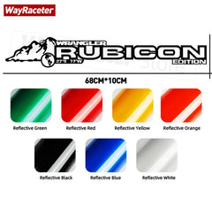 Reflective Hood Side Sticker Mountain Rubicon Unlimited | Wayraceter
