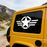 Star & Stripes Car Decal – Waterproof PVC Vinyl Sticker for Cars, Trucks, SUVs, Vans & Motorcycles