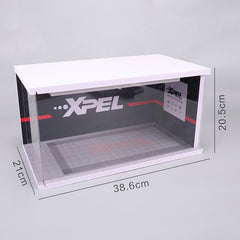 1:18 Car Models Parking lot Solid Parking Garage Model With lights And Acrylic Dust Cover