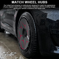 19" DIY Wheel Cover Hub Caps for Tesla Model Y | 4-Piece Style Change Replacement Set