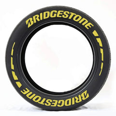 3D Rubber Permanent Tire Letter Sticker | Waterproof Wheel Decal