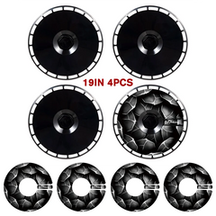 19" DIY Wheel Cover Hub Caps for Tesla Model Y | 4-Piece Style Change Replacement Set