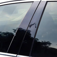 Fit For Toyota RAV4 2019 2020 2021 2022 2023 Glossy Piano Black Pillar Posts Window Decor Door Side Mouliding Trim Cover
