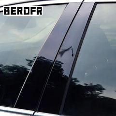 Fit For Toyota RAV4 2019 2020 2021 2022 2023 Glossy Piano Black Pillar Posts Window Decor Door Side Mouliding Trim Cover