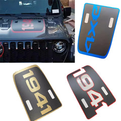 Matte Black Reflective 1941 4xe Hood Decal | Jeep Wrangler Vinyl Wrap