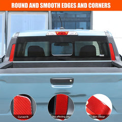 Soft Carbon Fiber Rear Trunk Window Spoiler & Pillar Strip for Ford Maverick (2022–2025) | ISO9001