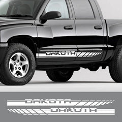 Door Side Stripe Decal for Dodge Dakota SLT / SXT / 5.9 / R/T / V6 | 2-Piece Vinyl Truck Graphic