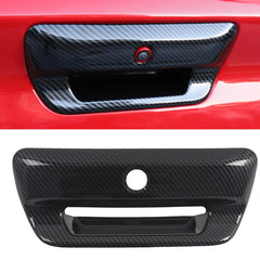 For Dodge Ram 1500 2019 2020 2021 Carbon Style Tailgate Rear Door Handle Bowl Taillight Tail Light Lamp Cover Trim Car Styling