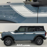 Custom Sports Body & Hood Modification Vinyl Decal Kit for Ford Bronco | PVC Full-Body Wrap