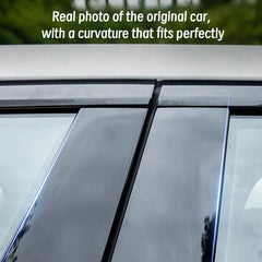 Fit For Jeep Cherokee KL 2014-2023 Gloss Black Door SIde Decor Pillar Post Window Moulding Trim Stiker Cover Accessories Set
